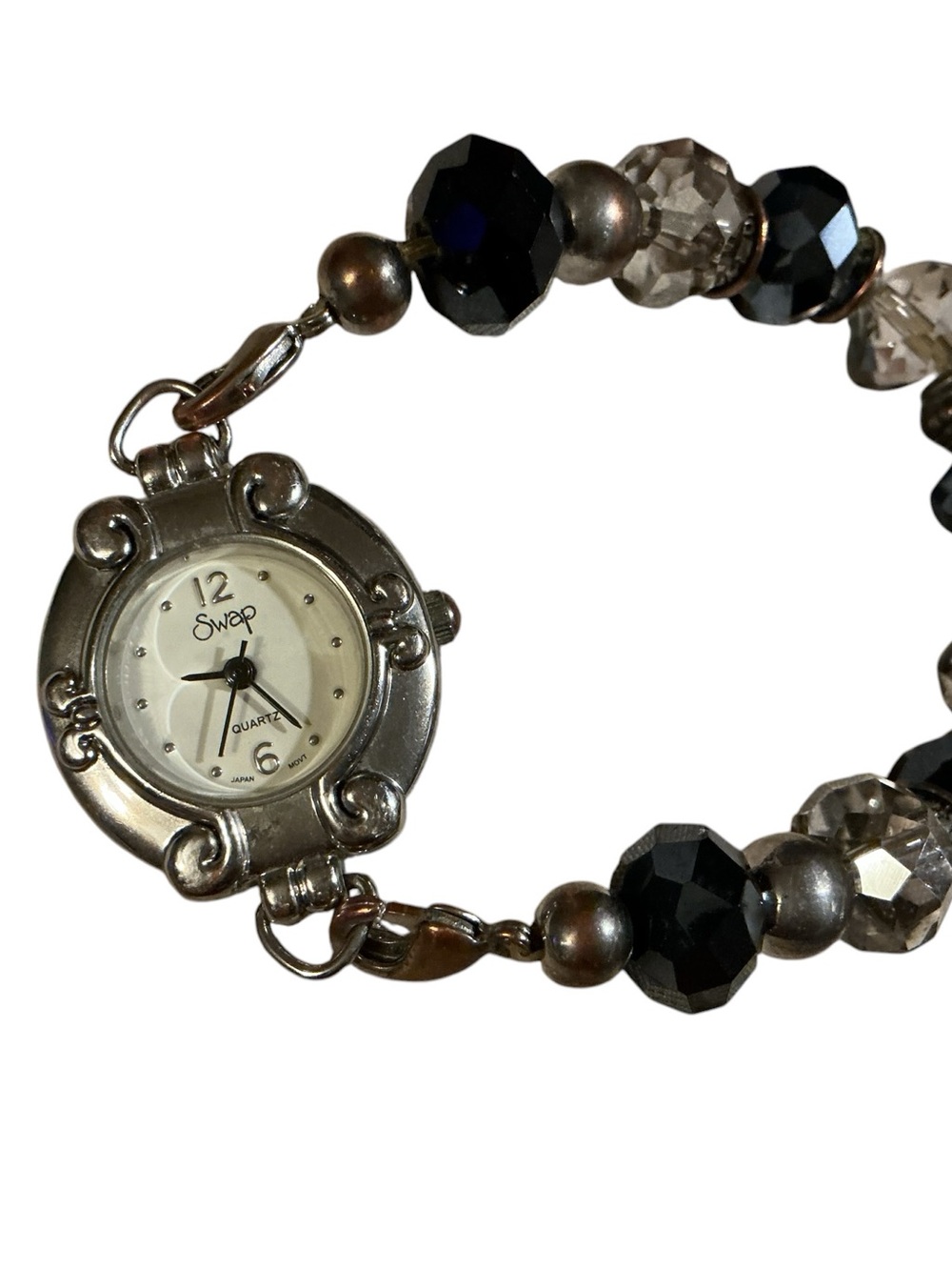 Vintage Swap Beaded Bracelet Watch